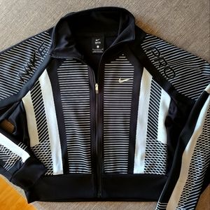Nike Pro Crop Zip Up sz Women's Small